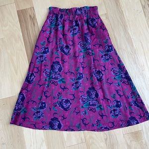 90s vintage Eddie Bauer floral midi skirt